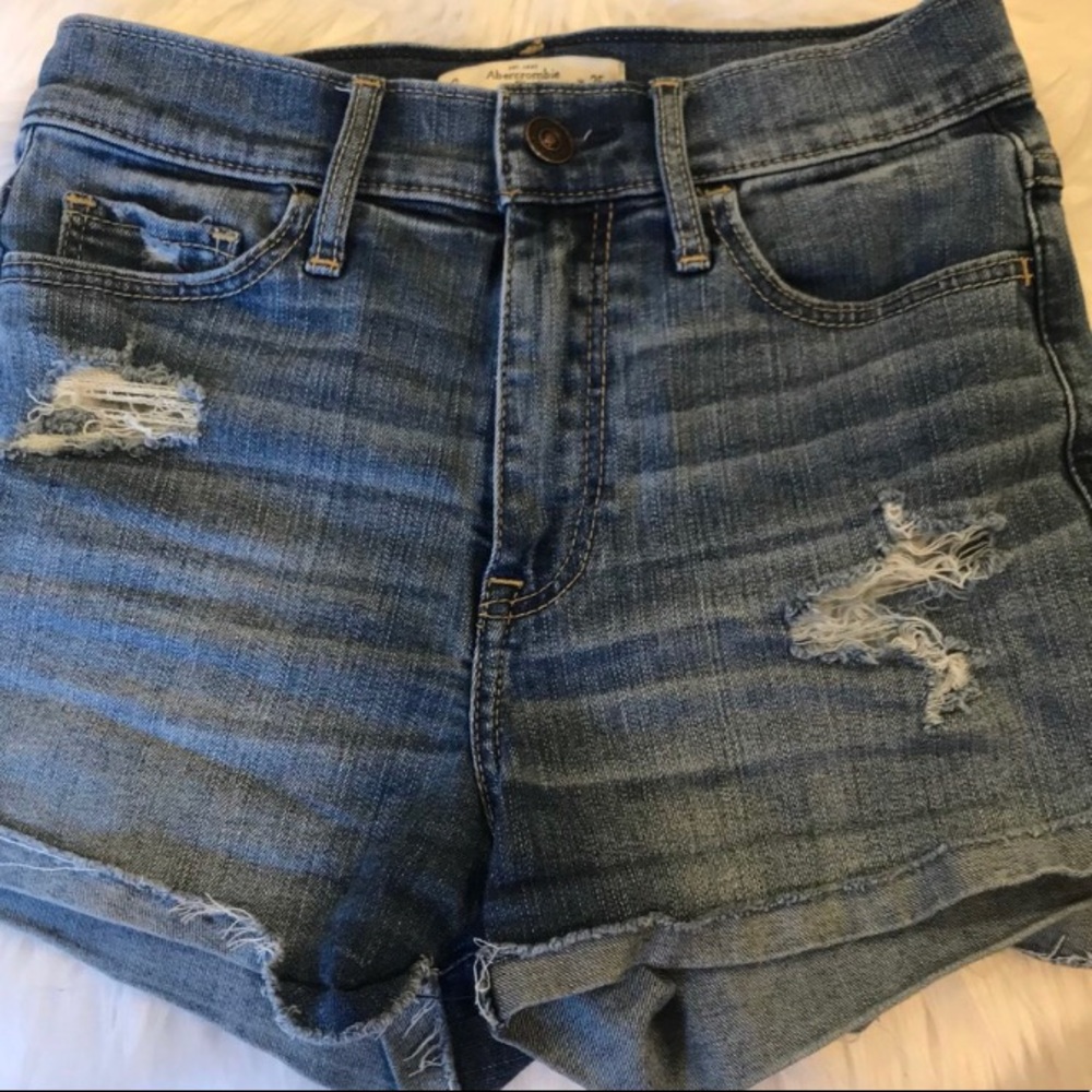 A&F short jean shorts